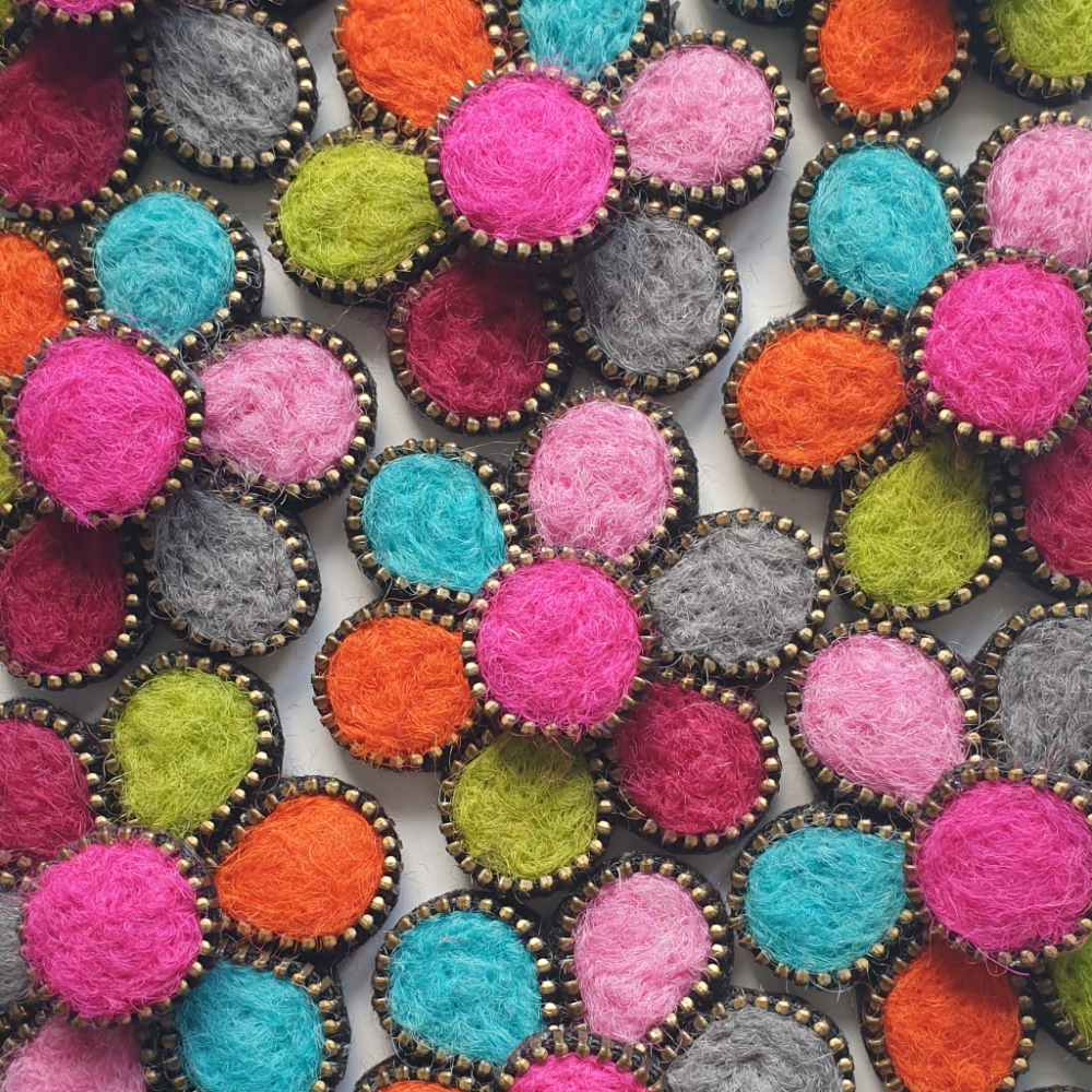 Flower brooches