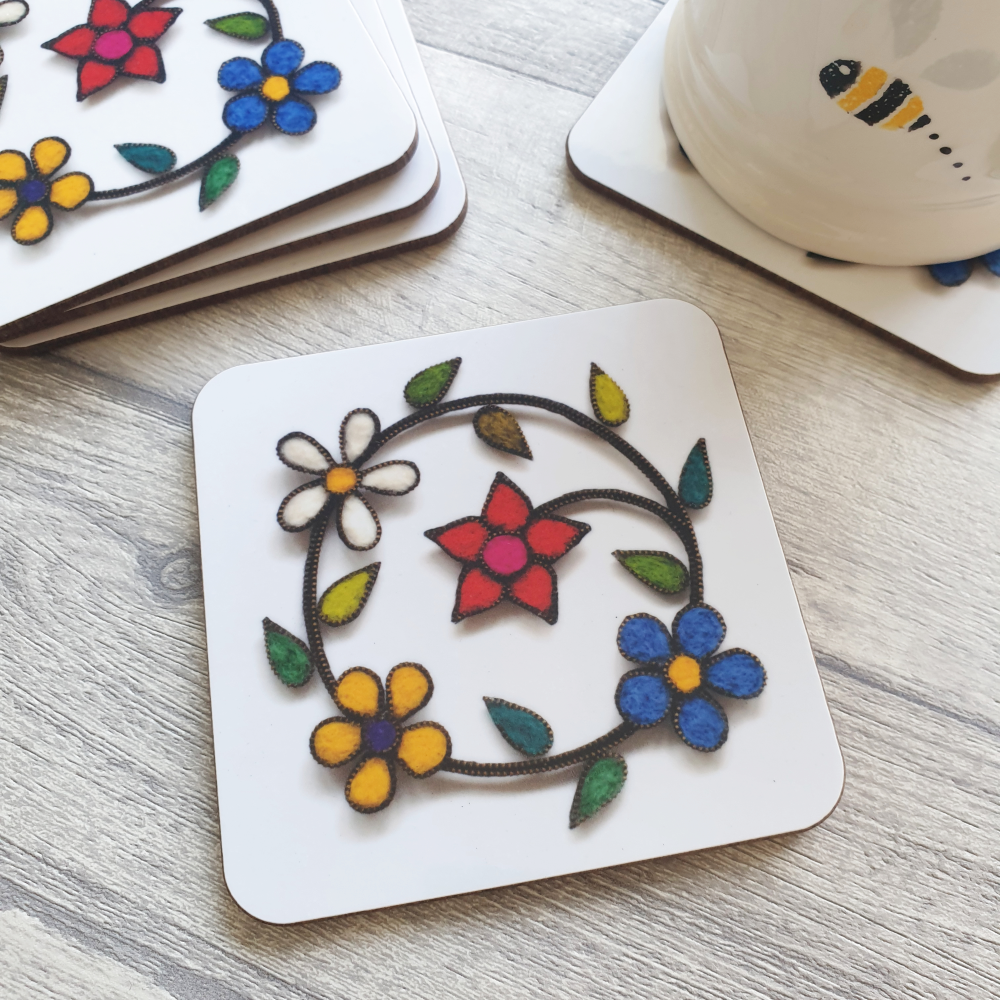 Garden Flowers coaster