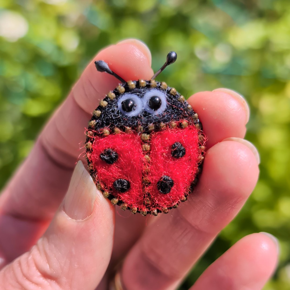 Ladybird brooch gift